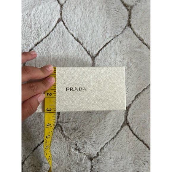 Prada Case Sunglasses Small Storage Box White 3" x 6.5" x 1.8" - Picture 3 of 8